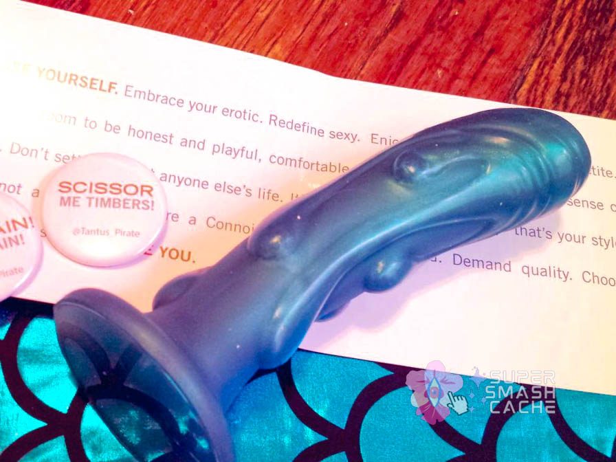 Tantus Magma & Splash review: dildo with drip textures 2 Tantus Splash Peacock Green
