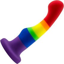 Blush Novelties Avant Pride P1 Freedom Review: rainbow striped dildo 1