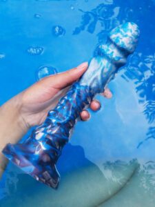 Uberrime Night King long and textured silicone fantasy dildo