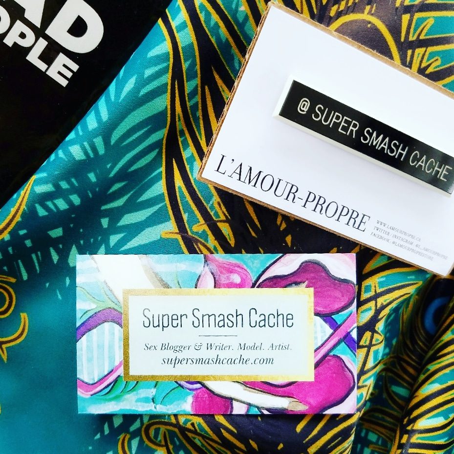 Super Smash Cache business cards and name tag by L amour propre