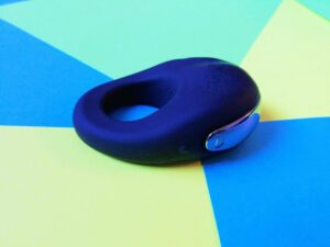 The Hot Octopuss Atom cock ring's vibrating compartment has an awkwardly bulky slope