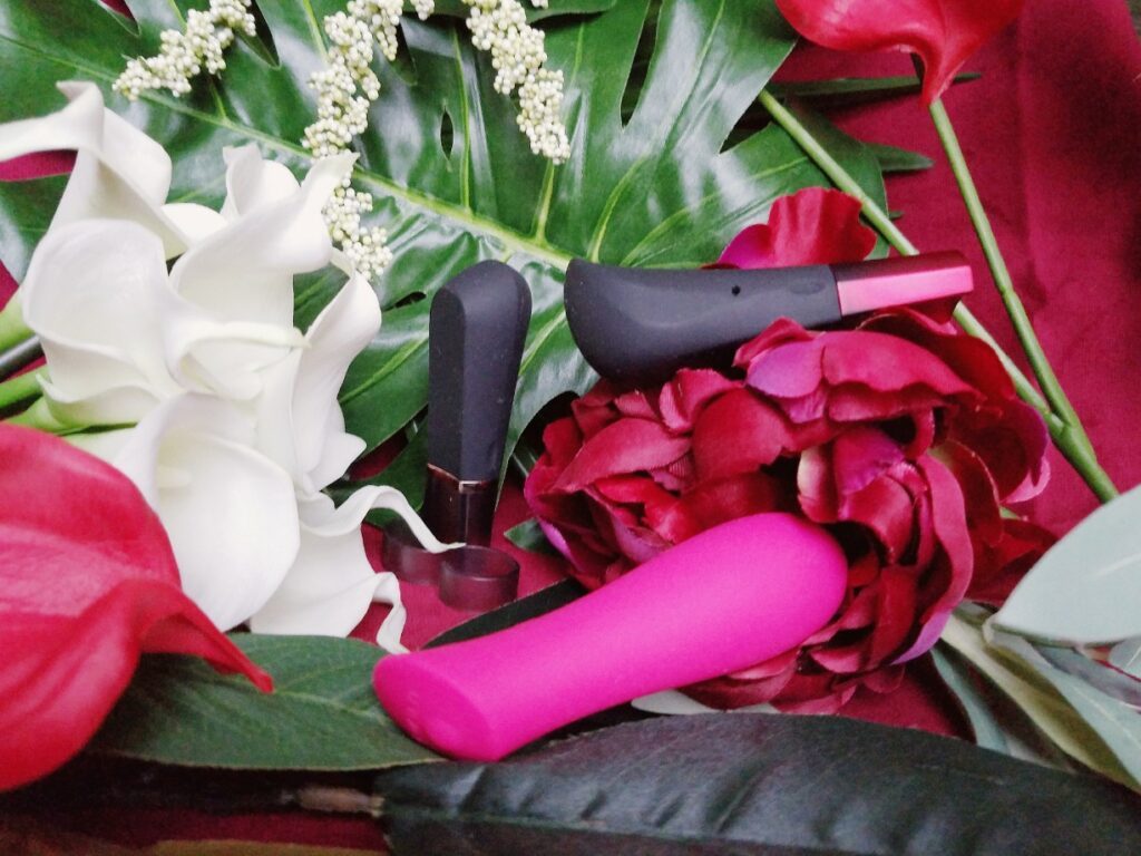 [Image: Hot Octopuss Digit and Amo next to BMS Mini Swan Rose — all strong and rumbly vibrators]