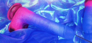 Naughty Bits Ombré Hombre galactic vibrating dildo review! 10