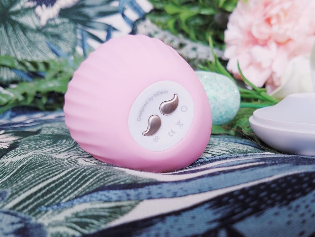 Biird Obii pressure wave vibrator controls and mustache-shaped charging contacts