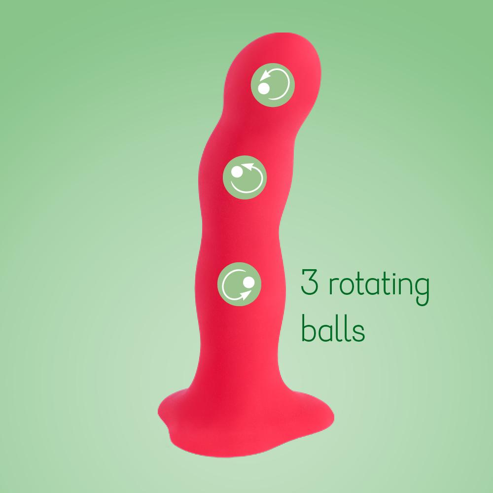 Fun Factory Bouncer jiggling dildo with 3 rotating balls