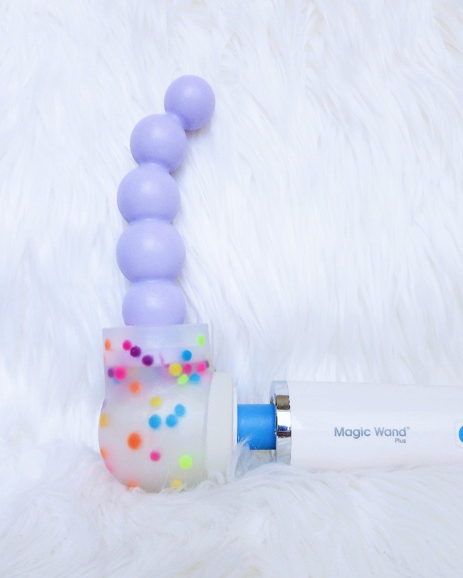 LuzArte Bubbles attached to Magic Wand Plus