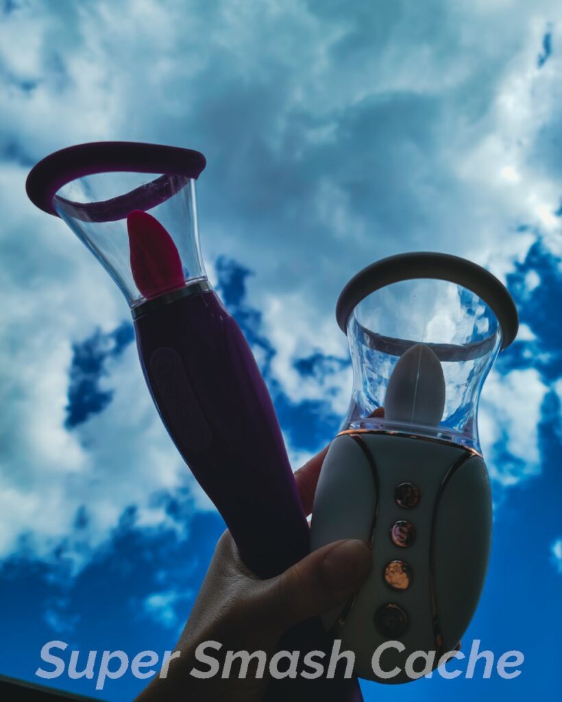 Pipedream Fantasy For Her Ultimate Pleasure and Cal Exotics Empowered Smart Pleasure Queen silhouettes