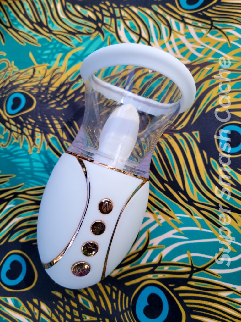 California Exotics Empowered Smart Pleasure Queen licking and sucking pussy pump vibrator review