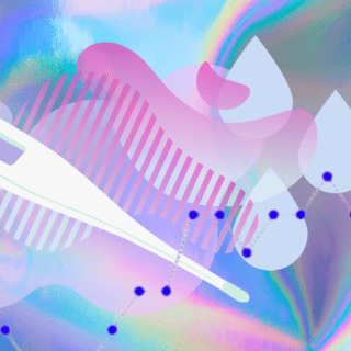 Menstrual Cycle Tracking Basal Body Thermometer Vector