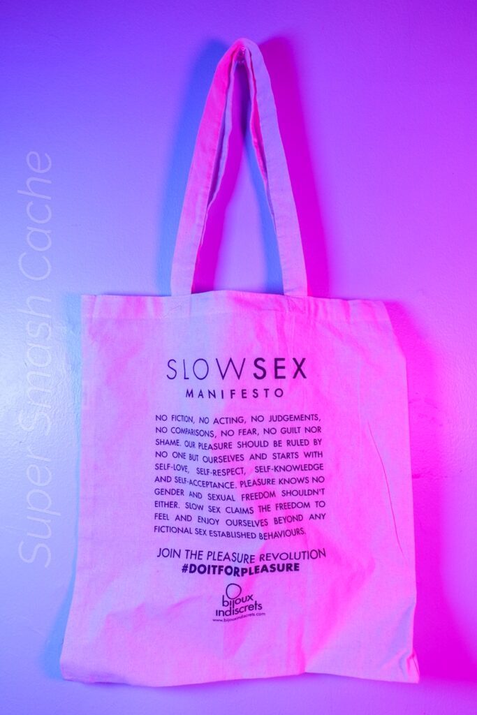 Bijoux Indiscrets Slow Sex Manifesto tote bag