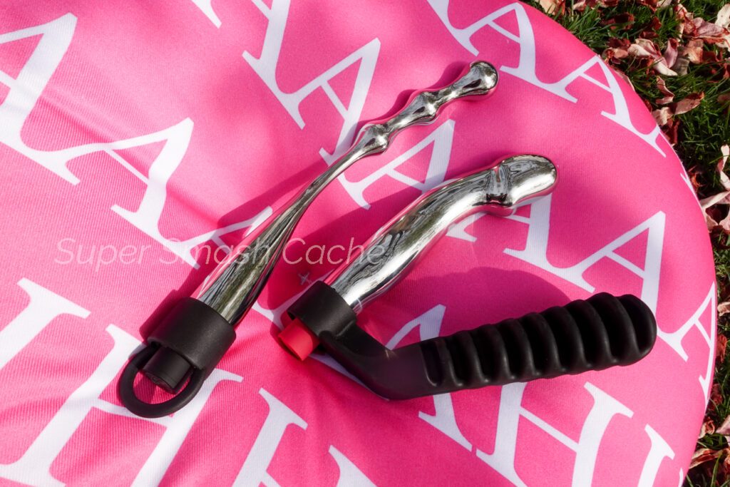 L'Acier Capo and Slide stainless steel dildos with bullet cavities, removable bullets, and handles
