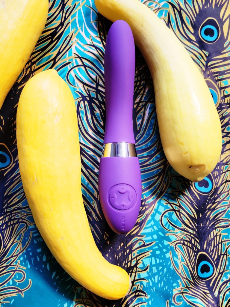 LELO Elise 2 vibrator in eggplant purple color top view