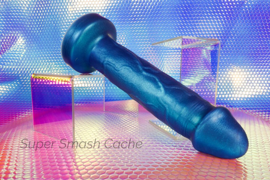 Uberrime Amante triple-density dildo with realistic veins and iridescent shimmer 