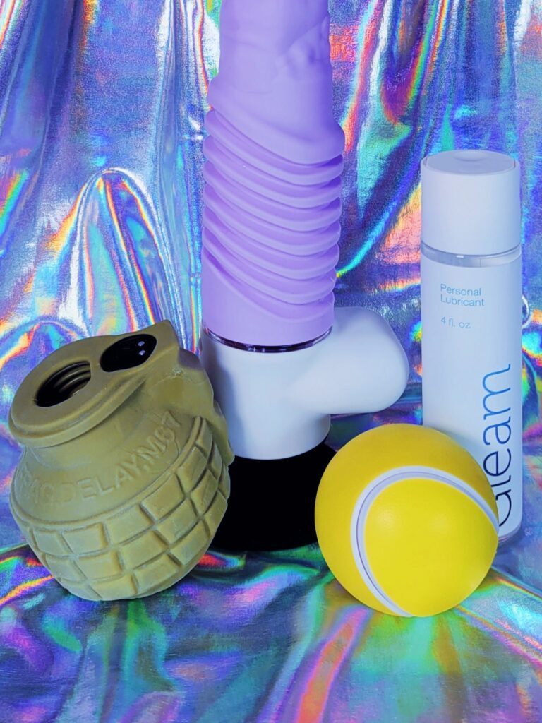 La Boutique Voila tennis ball and grenade-shaped penis masturbation sleeves
