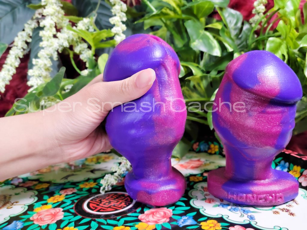 Oxballs Honcho huge realistic penis-shaped plug with super soft and squishy silicone