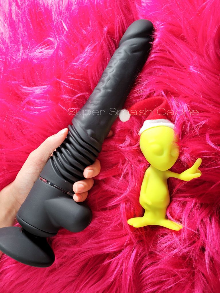 CLITMAS SPOTLIGHT: XL Sammie Prime thruster, clitoris ornaments, and more! 2 Velvet Thruster Prime Sammie XL girthy handheld fucking machine dildo attachment and glow-in-the-dark alien vibrator