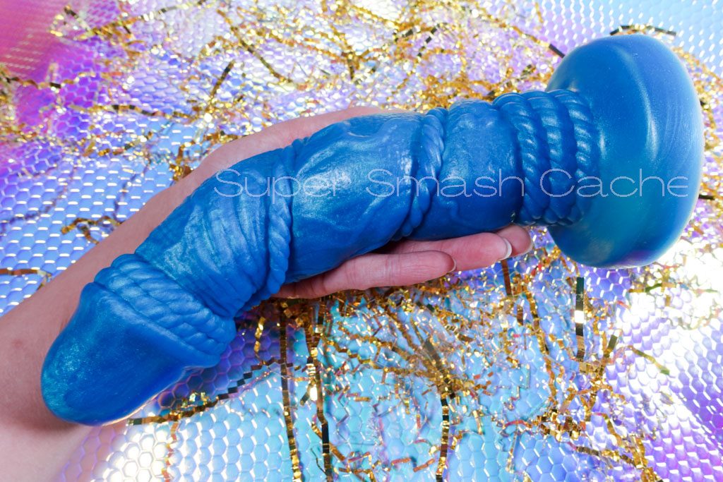 Uberrime Bound 2.0 XL rope textured soft silicone dildo flexibility 