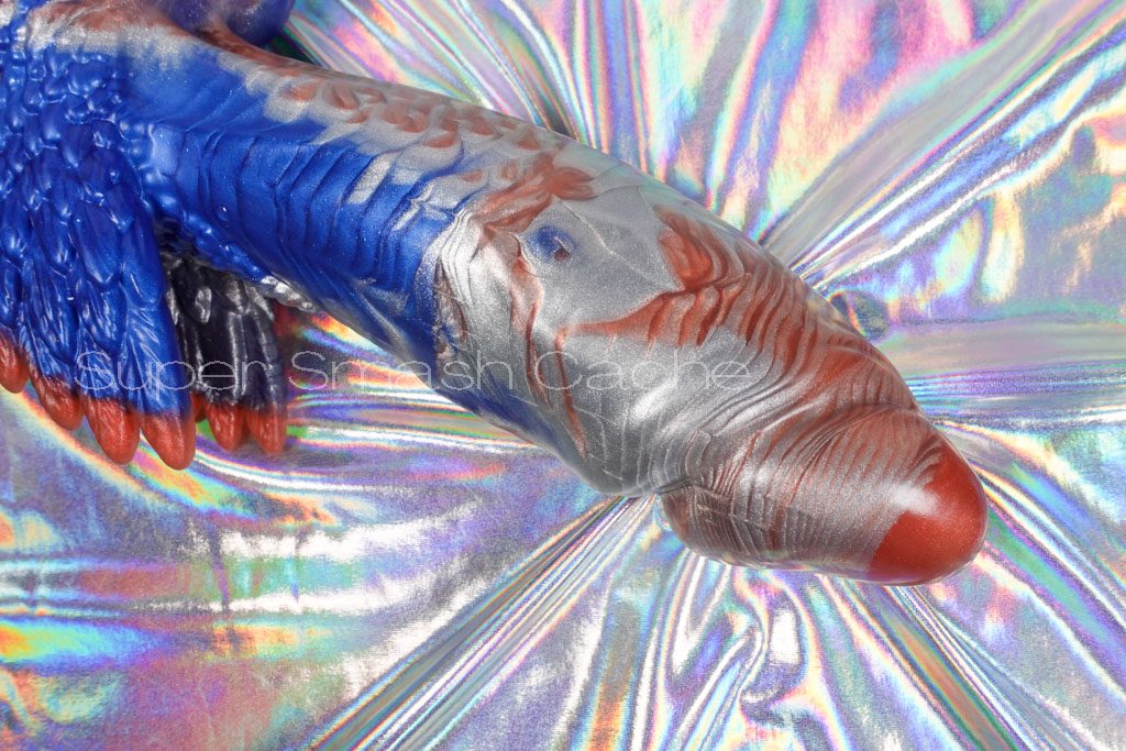 Uberrime Fascinus girthy squishy dildo with wings