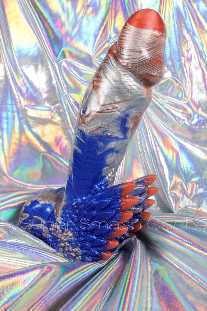 Uberrime Fascinus glossy girthy squishy semi-realistic dildo