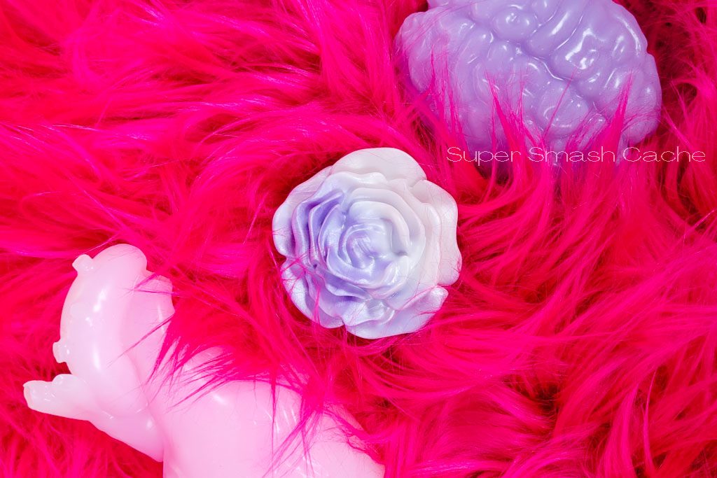 squishy silicone clitoral grinding and humping toys shaped like an anatomical heart, rose, and brain 