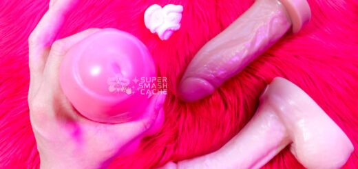 Dee's Big Daddies Danny huge uncut dildo head close-up