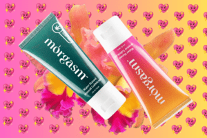 Morgasm CBD-infused and original formula tubes