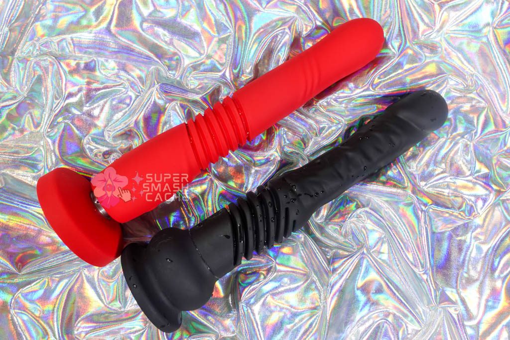 Lovense Gravity Bluetooth remote control self-thrusting dildo vs. Velvet Thruster Teddy TX
