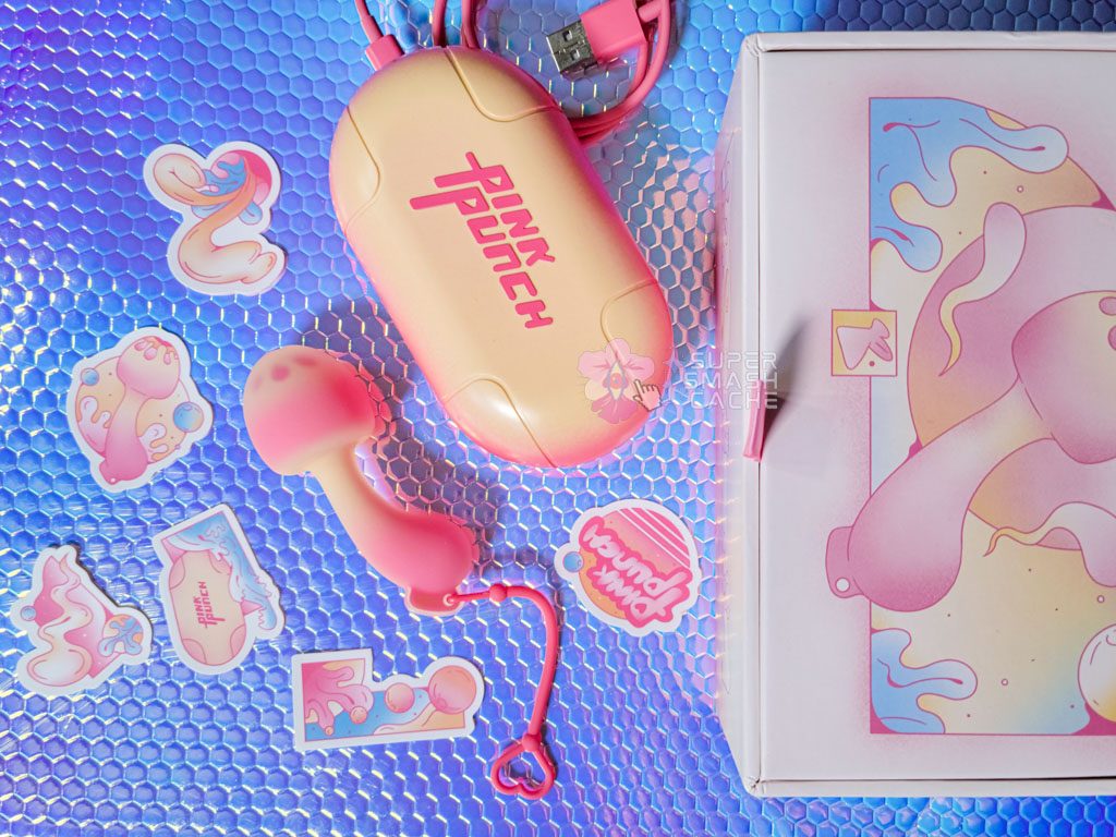 Pink Punch Sunset Mushroom review: remote control egg vibrator 7