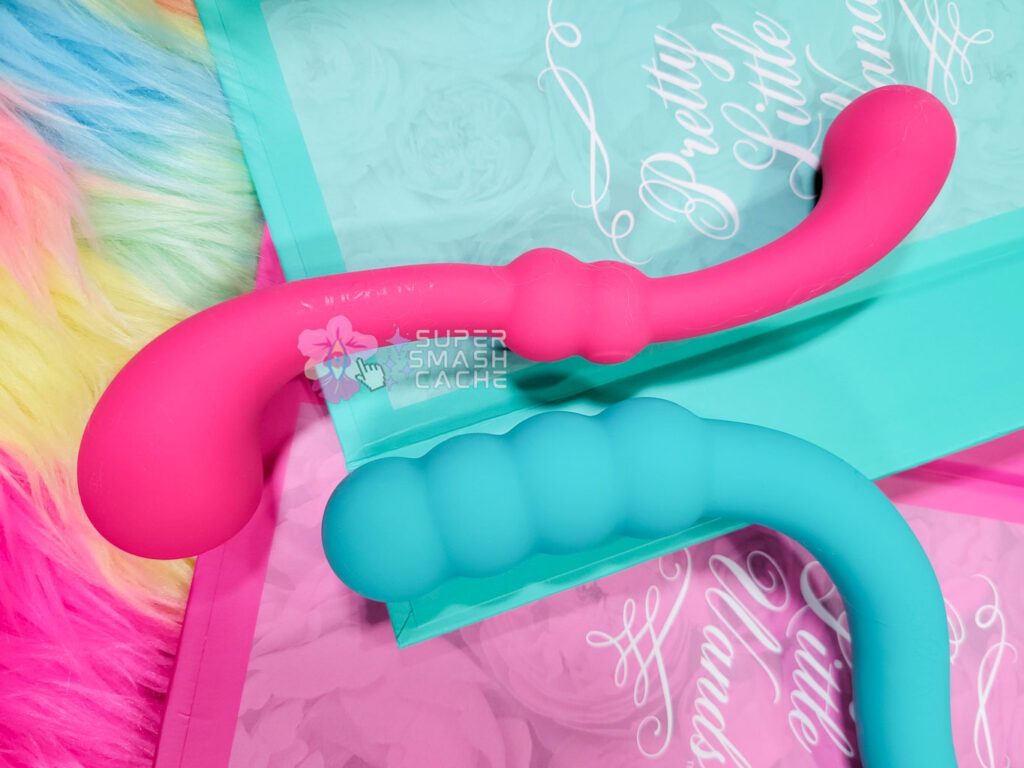 Pretty Little Wands Bubbly vs. Curvy thin beaded vibrators
