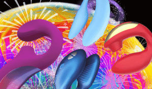 Wearable dual-stimulation vibrators and air pulse rabbit massagers