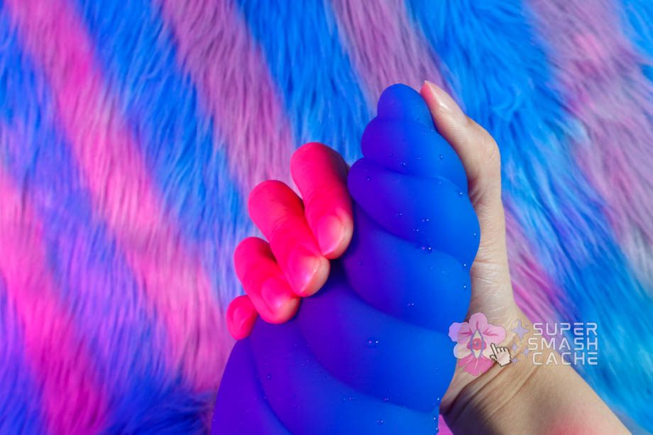 Squishing the Topped Toys Cetos 90 silicone tip in my hand