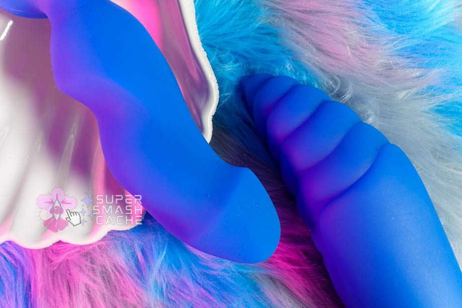 Topped Toys Hilt 75 and Cetos 90 silicone dildos in blue steel