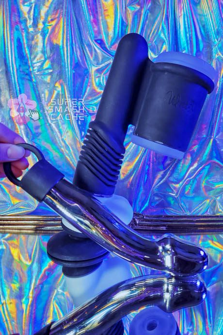 Velvet Stroker Auto Solo automated masturbation sleeve and L'Acier Capo semi-realistic stainless steel dildo
