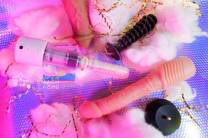 Velvet Thruster Prime, Edward attachment, VixSkin Colossus, straight handle, suction cup