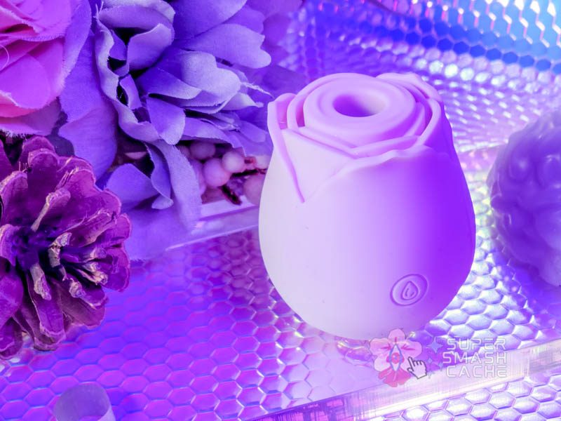 Pink rose sex toy massager
