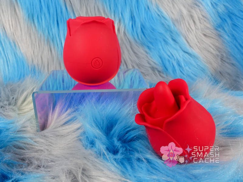 Rose air pulse massager and rose vibrator with licking tonuge