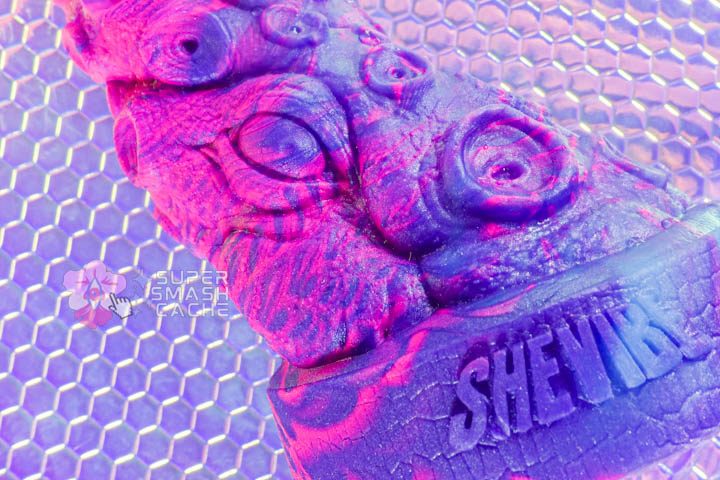 Uberrime Kraken's Revenge Tentacle Dildo Review 4 Uberrime Kraken's Revenge tentacle dildo shaft with Kraken eye and SheVibe logo base