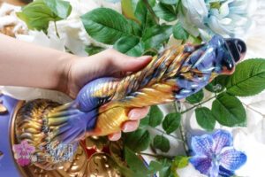 BestVibe Phoenix self-thrusting monster cock in hand