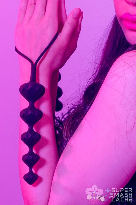 Carnal Confessions from the Kinky Congregation 4 Silicone anal beads on clasped prayer hands