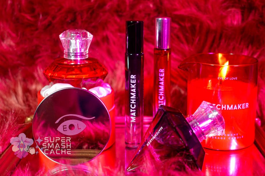 Eye of Love LGBTQ-friendly pheromone perfume, cologne, and scented massage lotion candle