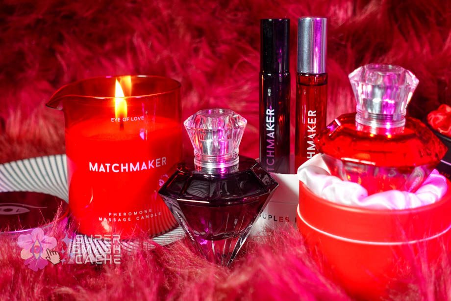 Eye of Love LGBTQ-friendly pheromone perfume, cologne, and scented massage lotion candle