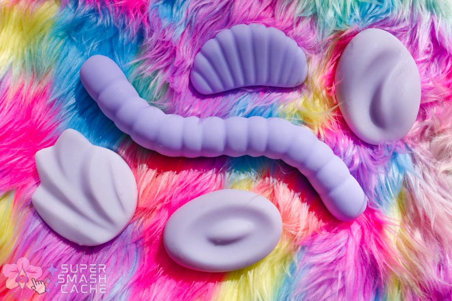 Pelle Flex, Whim, Orange Slice, and Gummy Worm