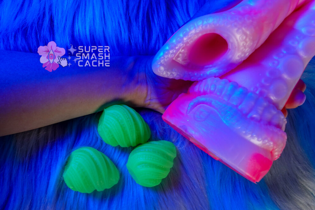 Uncover Creations UV glow silicone alien eggs and tentacle ovipositor