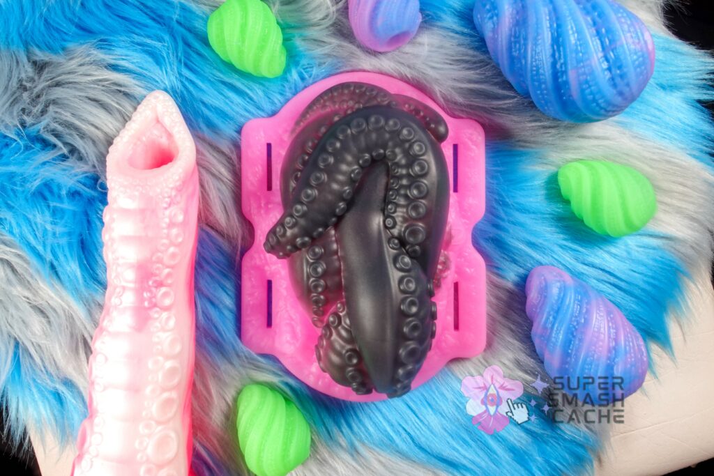Uncover Creations tentacle-themed silicone sex toys: ovipositor, clitoral grinder, and alien eggs