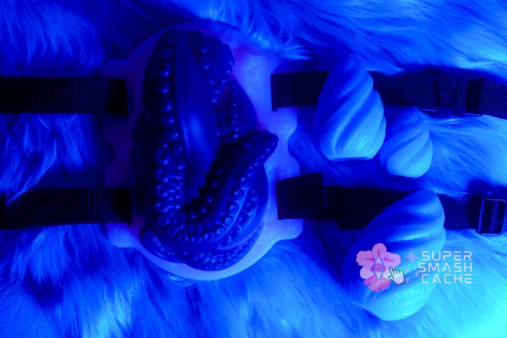 Uncover Creations tentacle textured clitoral grinder and alien eggs of different sizes