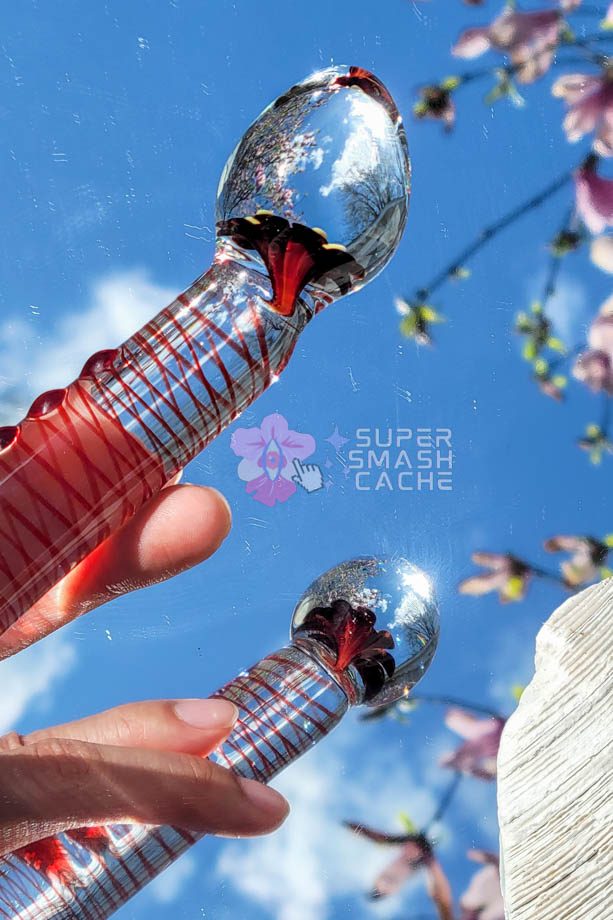 G-spot glass dildo head
