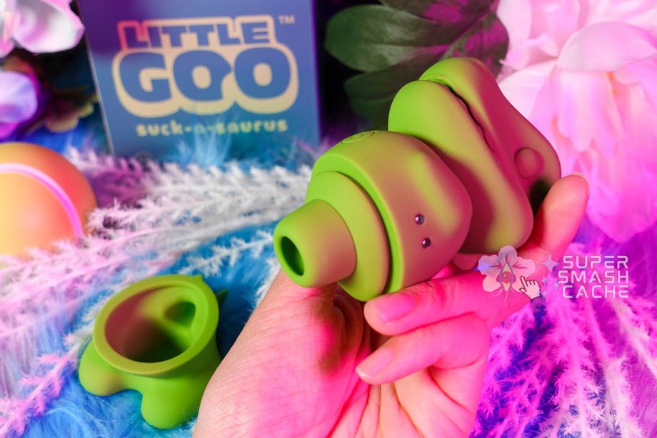 La Boutique Voila Little Goo dinosaur clitoral suction massager nozzle