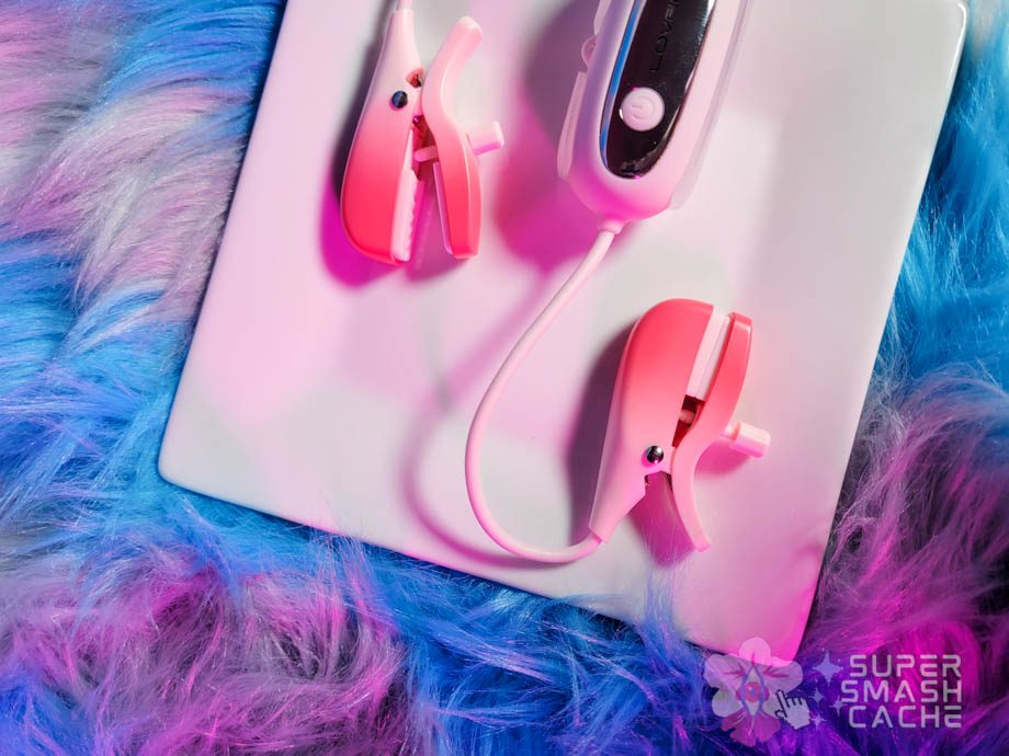 Lovense Gemini adjustable Bluetooth vibration remote control nipple clamps