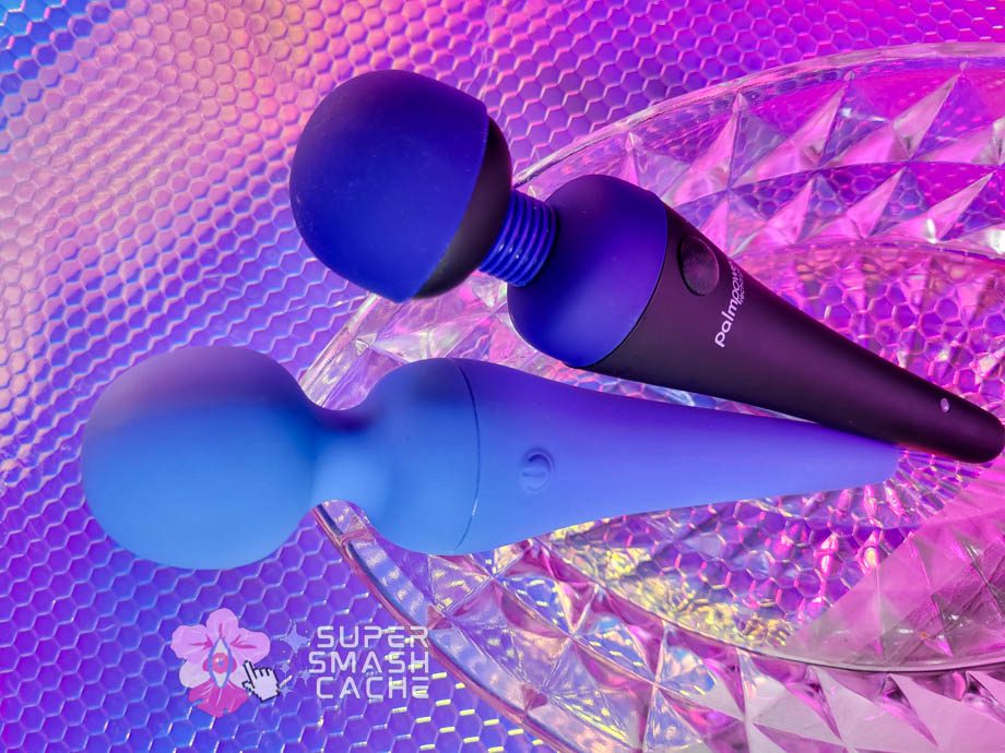 BMS PalmPower Recharge and California Exotics Couture Collection cordless ompact massagers with silicone heads