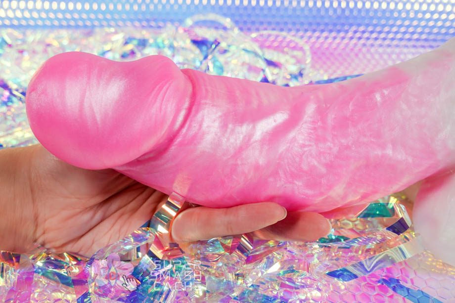Dee's Big Daddy Dallas Extra Large dildo vein and head detail 1
